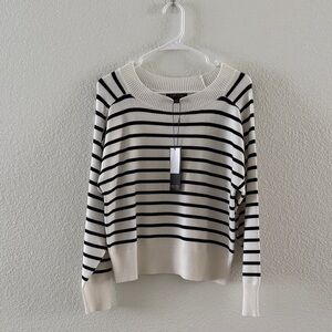 Striped Black and White Women's Sweater
